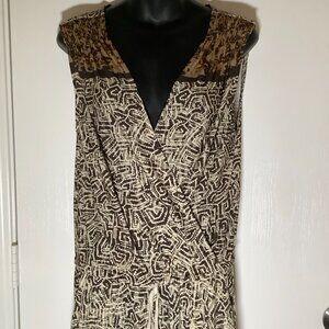 October Moschino Jumpsuit brown and white jumpsuit for women